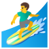 🏄‍♂️ man surfing display on Google